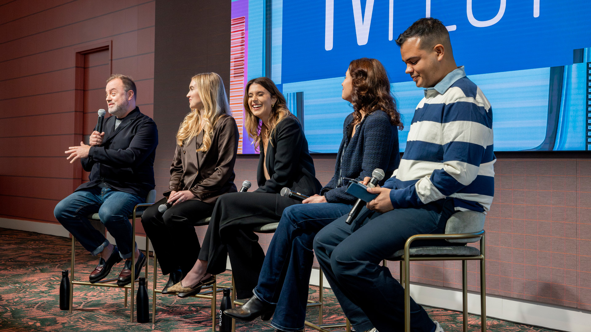 panelists on stage at tvfest