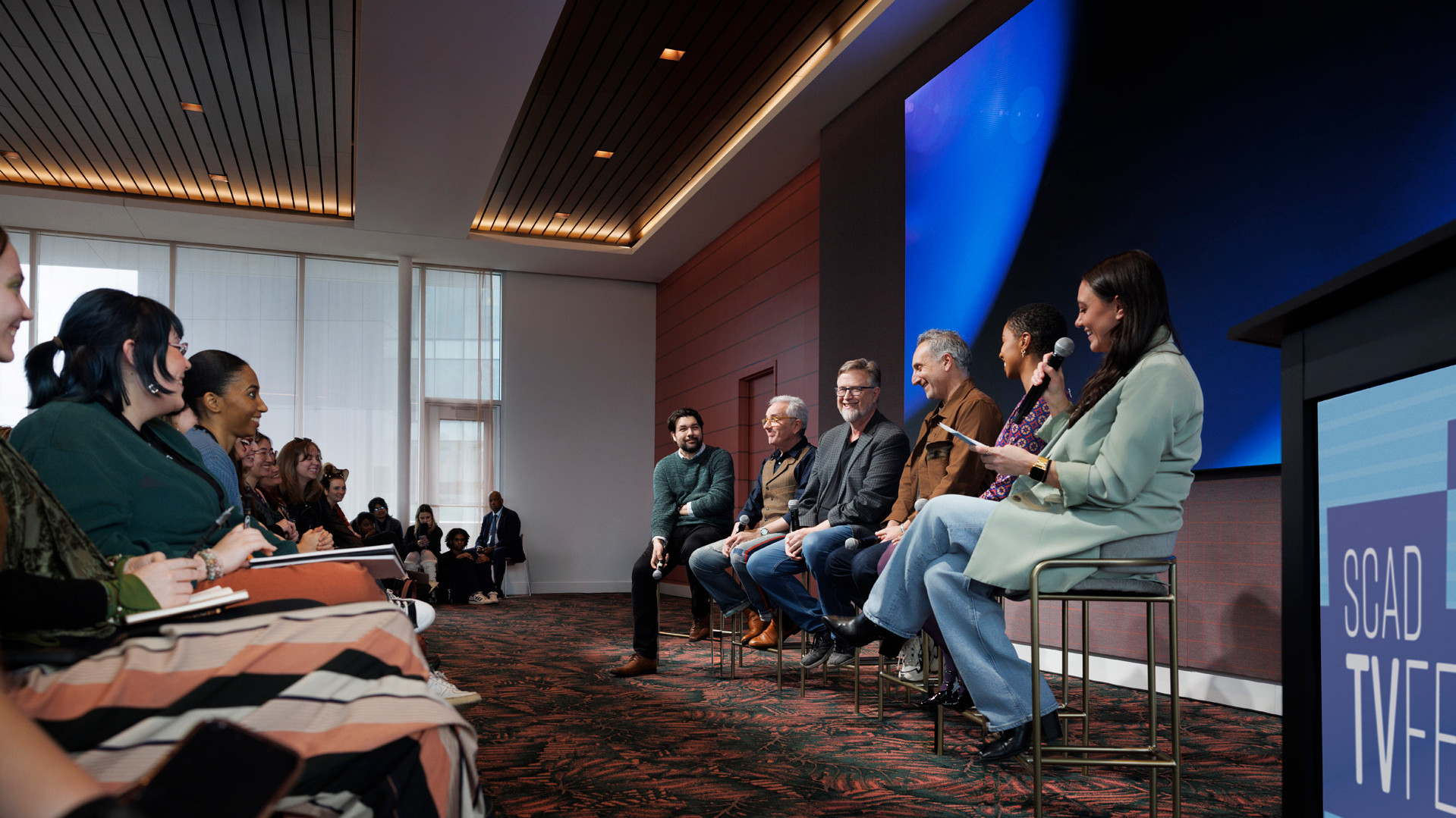 panelists on stage at tvfest