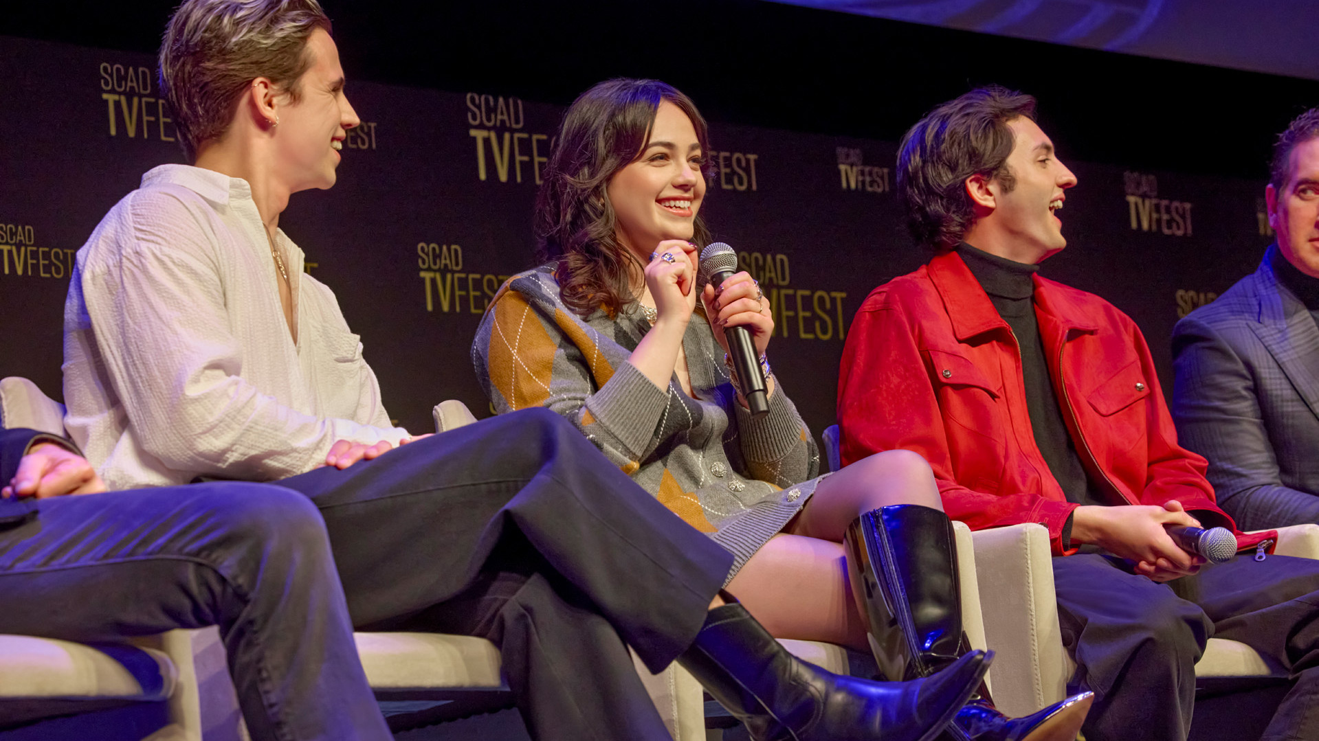 panelists on stage at tvfest