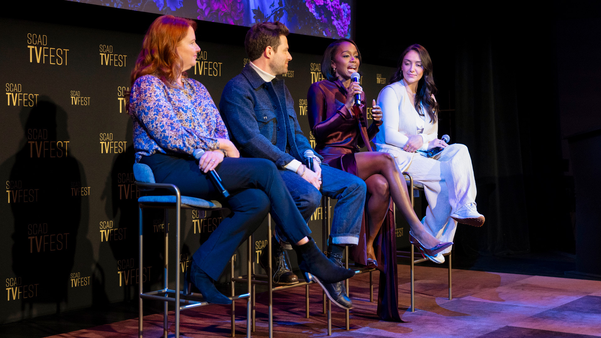 panelists on stage at tvfest