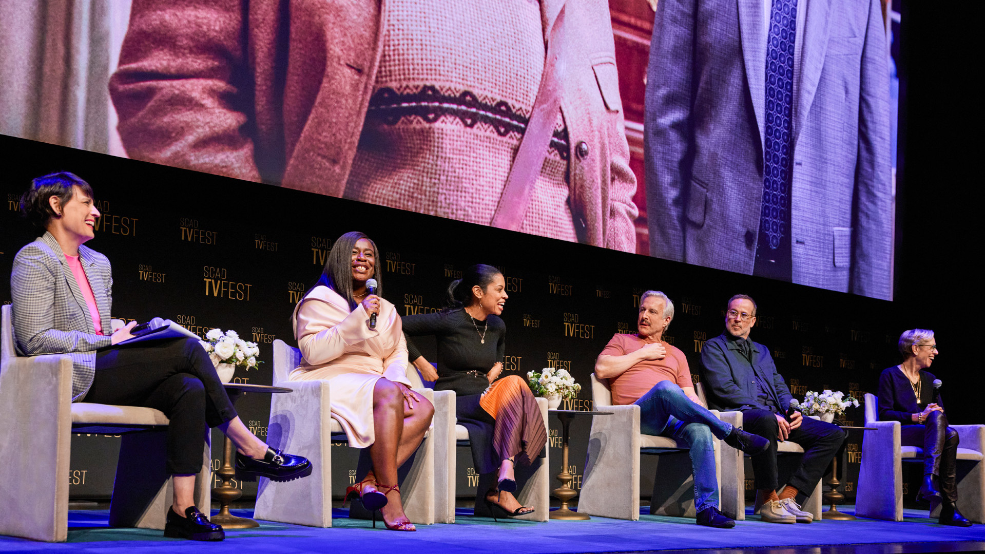 panelists on stage at tvfest