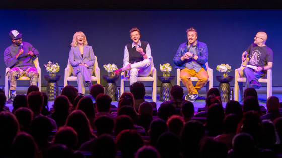 panelists on stage at scad tvfest