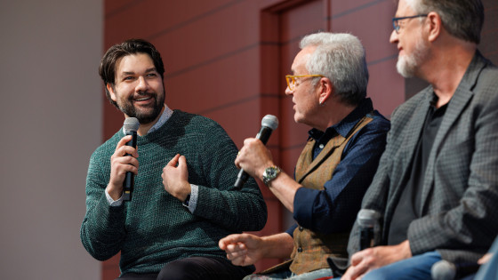 panelists on stage at tvfest